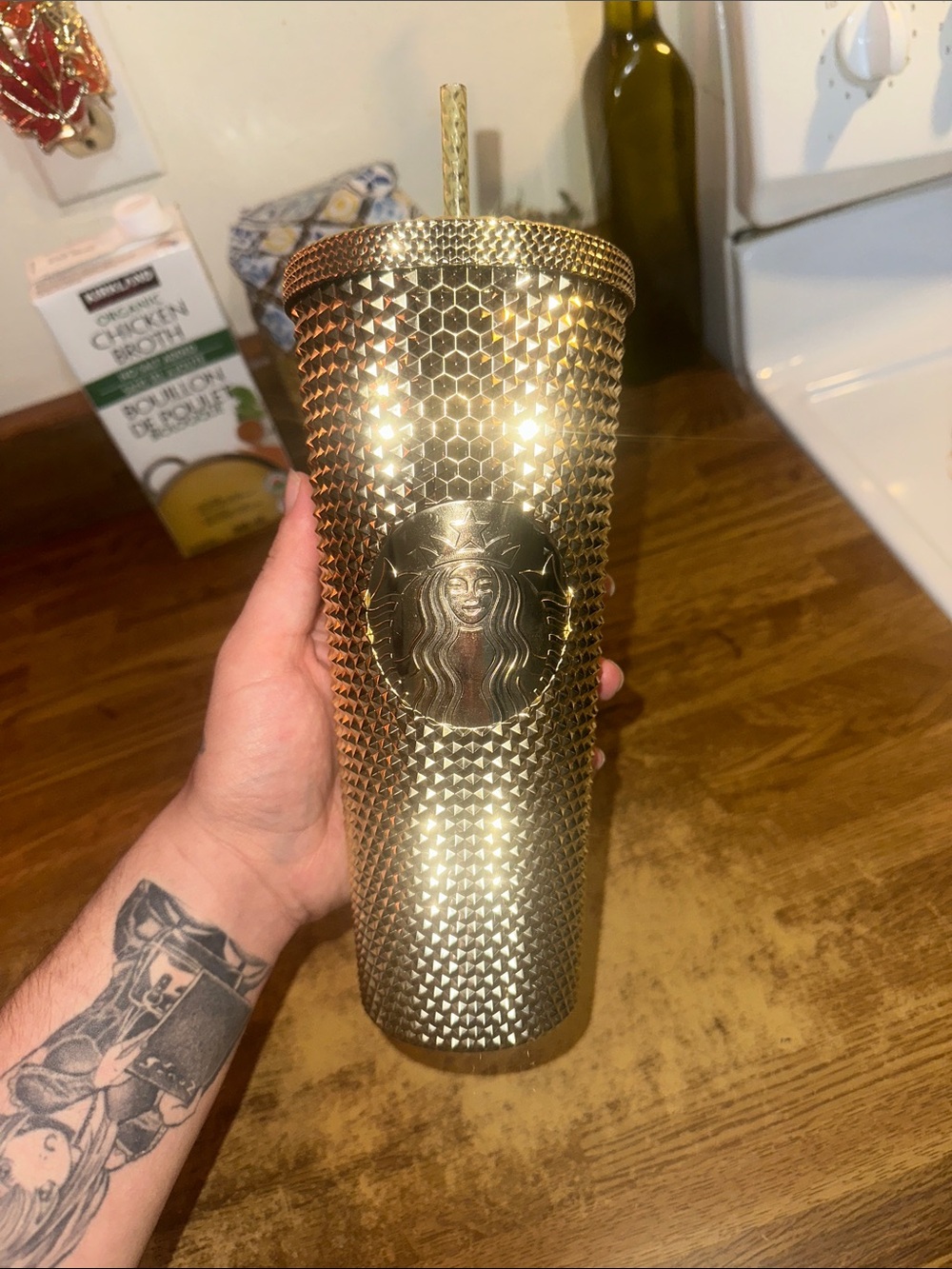 Starbucks Gold Studded 24oz Tumbler
